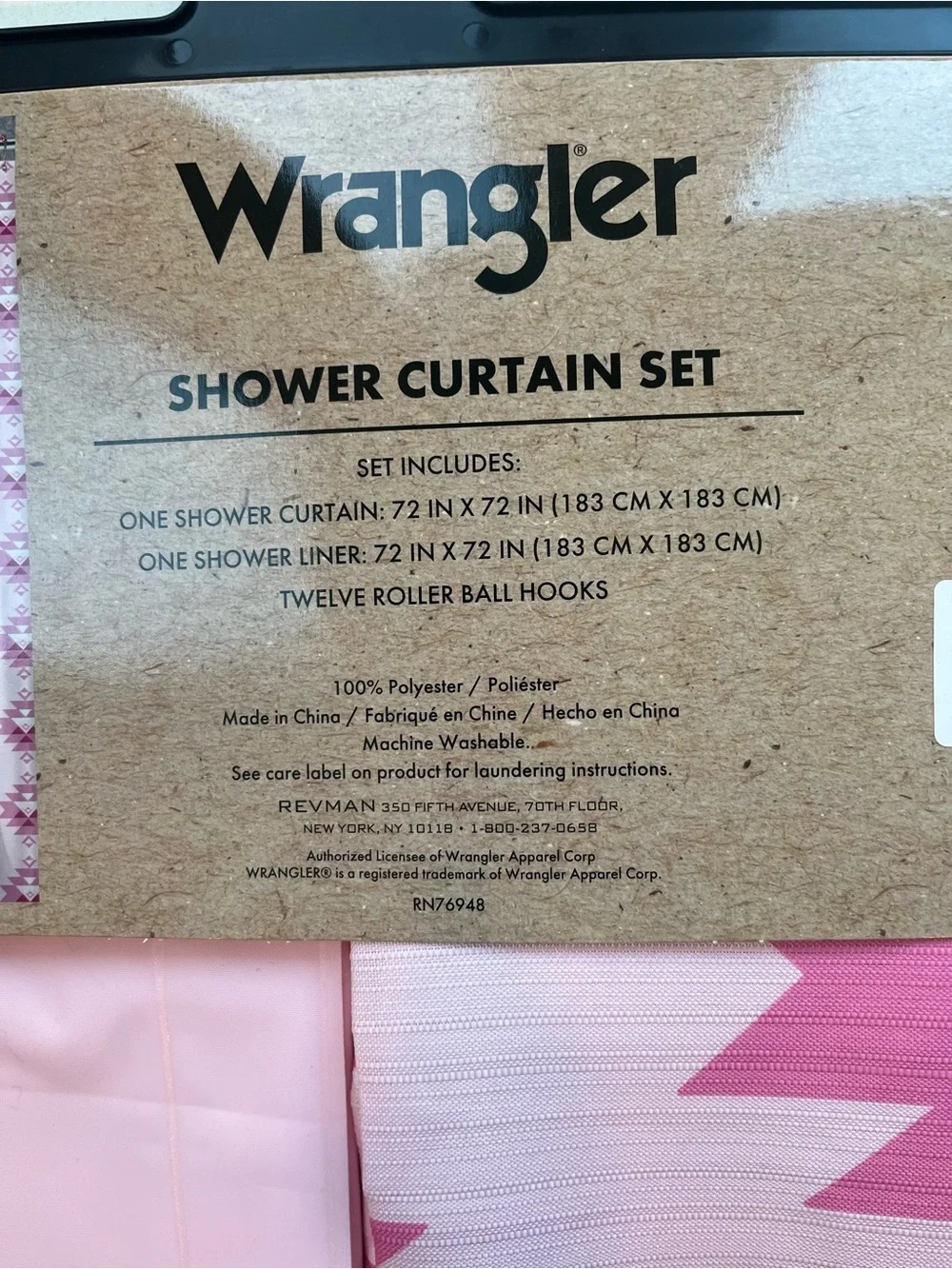 Wrangler shower curtain